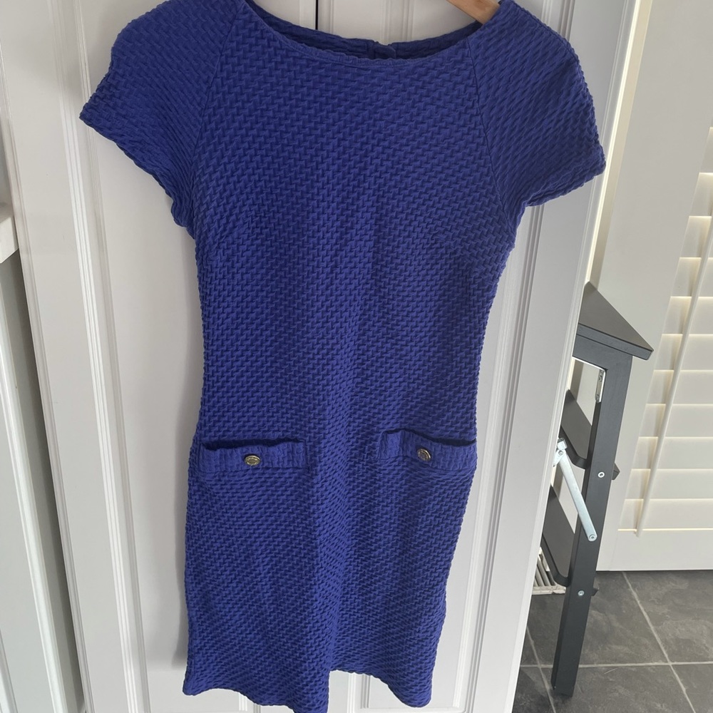 Blue Lilly Pulitzer fit and flare dress in blue